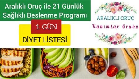 Aralıklı Oruç ve Sağlıklı Yaşam